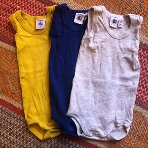 Petite Bateau Sleeveless onesie bundle!